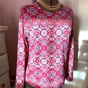 Lands’ End cute top in light swimsuit knit